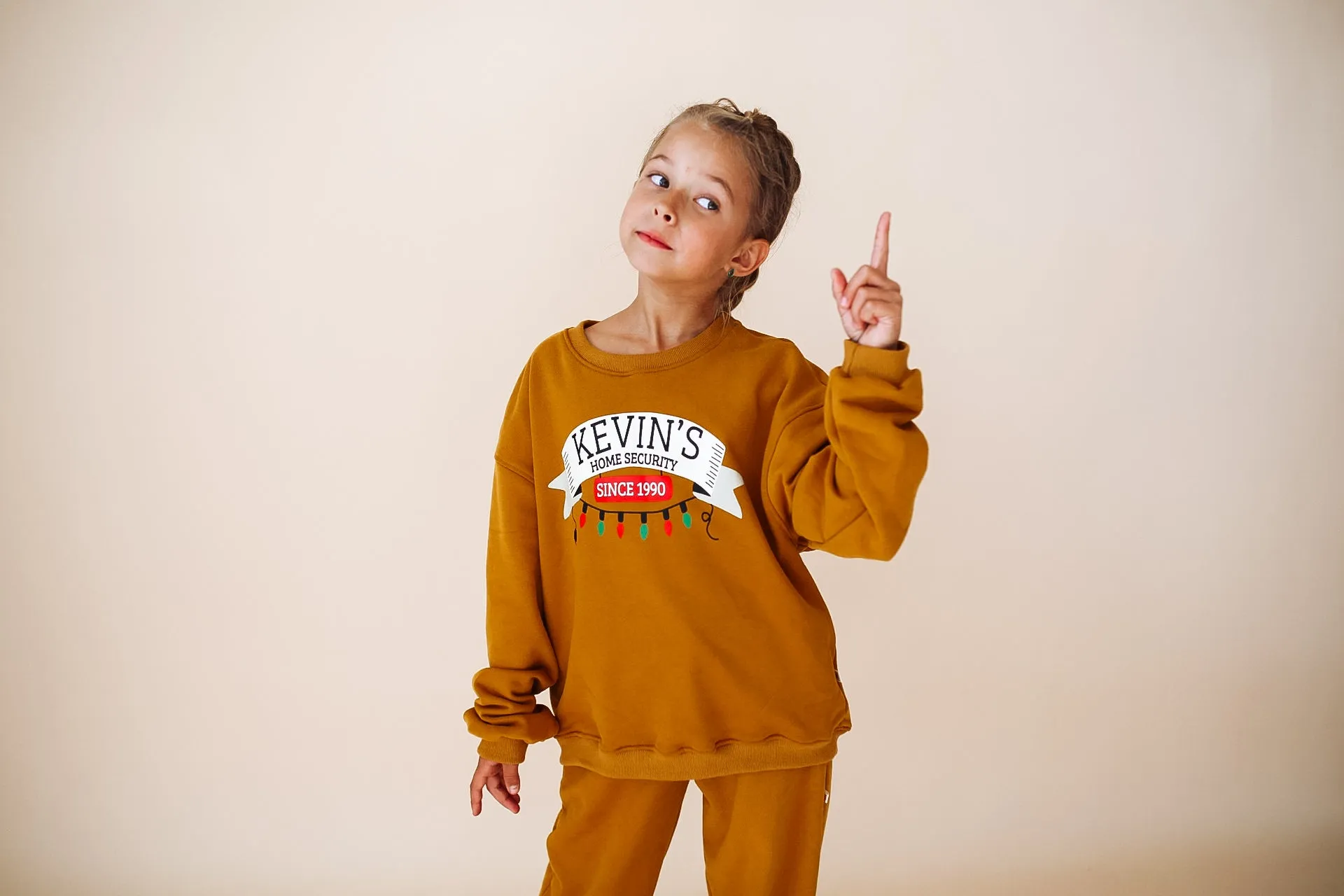 HOME ALONE | printed front & back | oversized drop shoulder pullover | KIDS