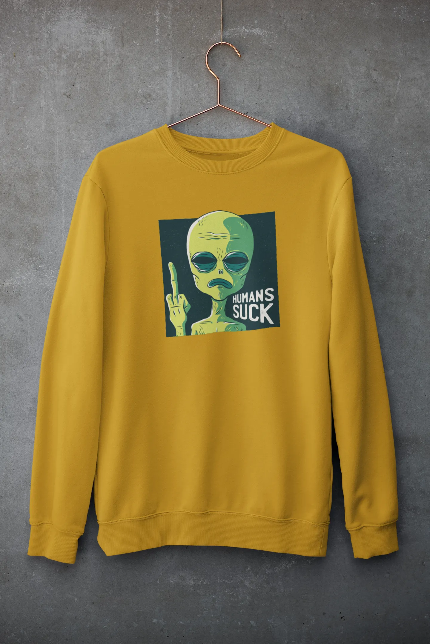 Human Sucks : ALIEN AND SPACE- Winter Sweatshirts