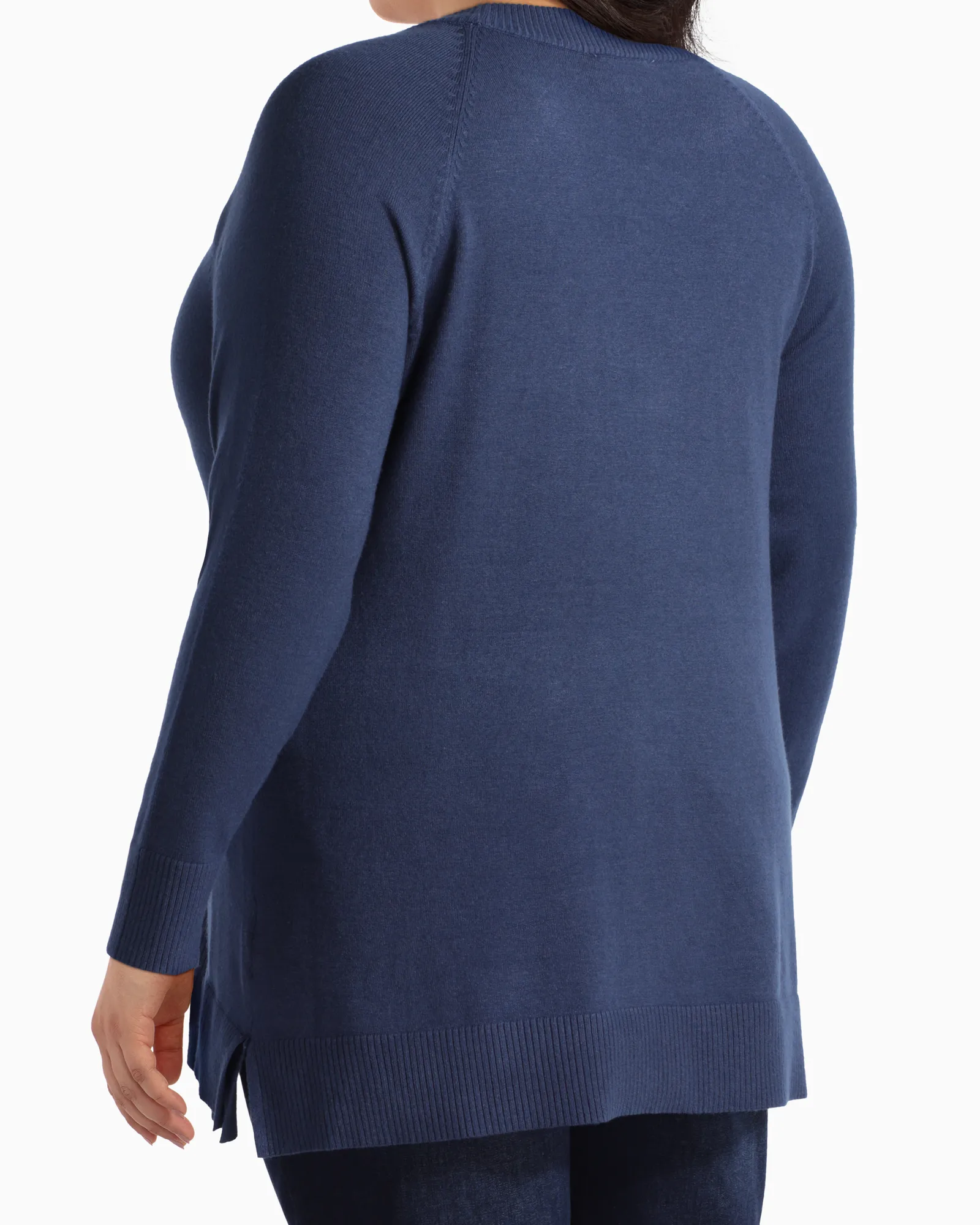 Iclyn Modern Zipper Sweater | Azure Blue