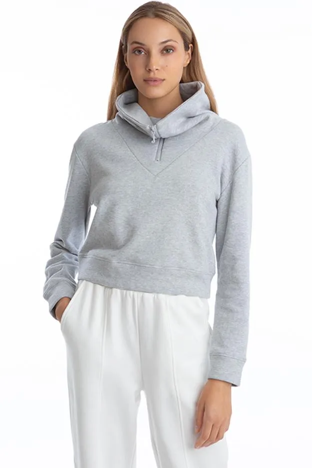 Juicy Couture - High Collar Half Zip top in Grey