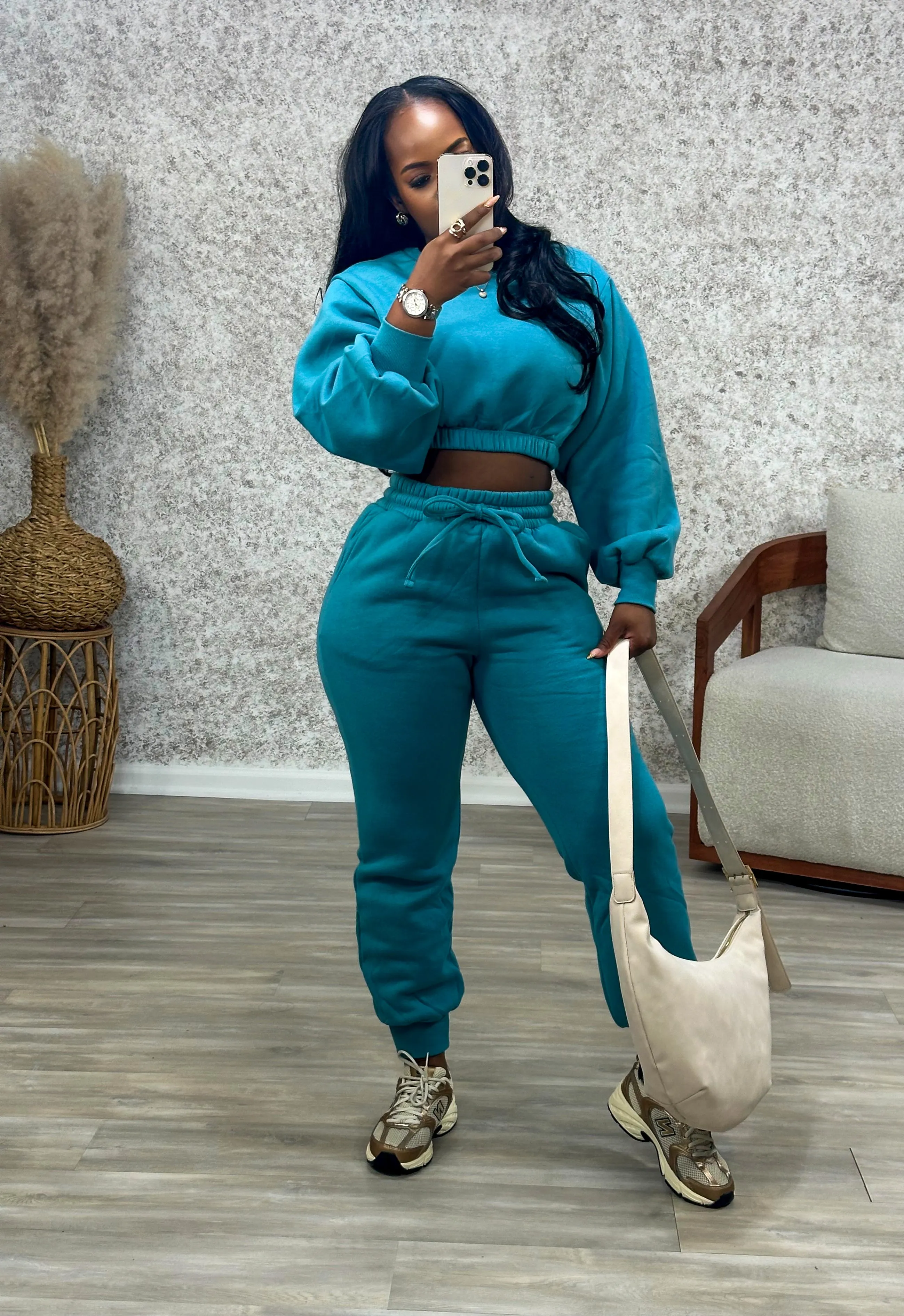 Keveen Jogger Set (Dusty Teal)