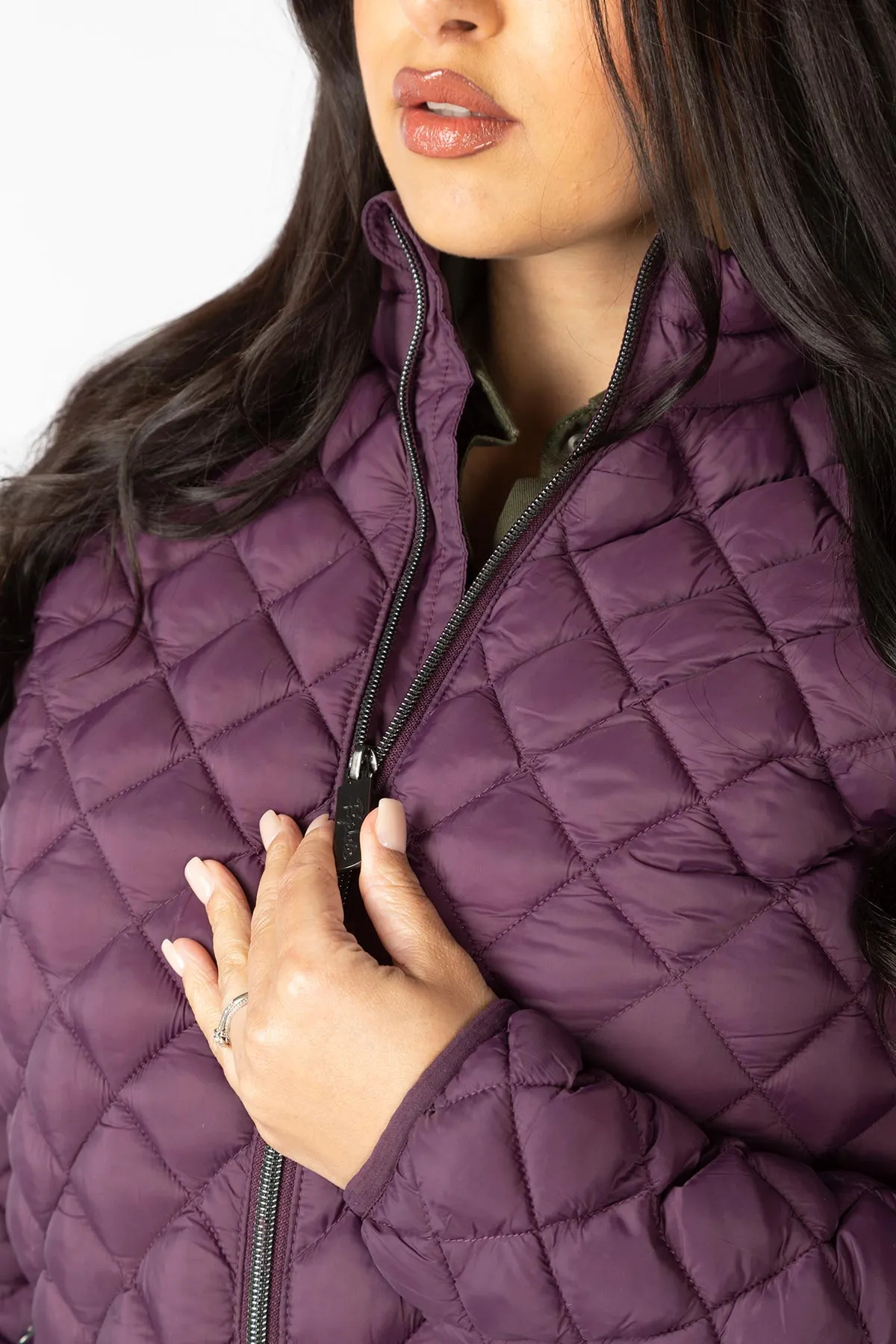 Ladies Diamond Quilt Padded Jacket - Runswick