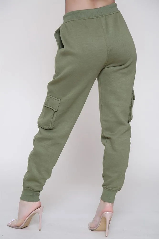 Ladies Fleece Cargo Style Trouser