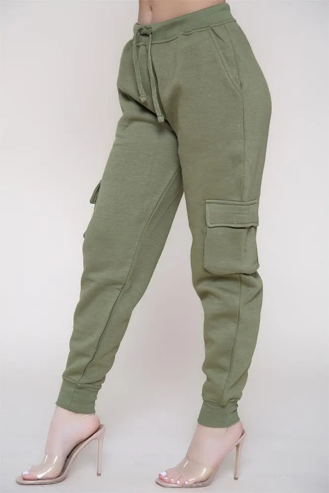 Ladies Fleece Cargo Style Trouser