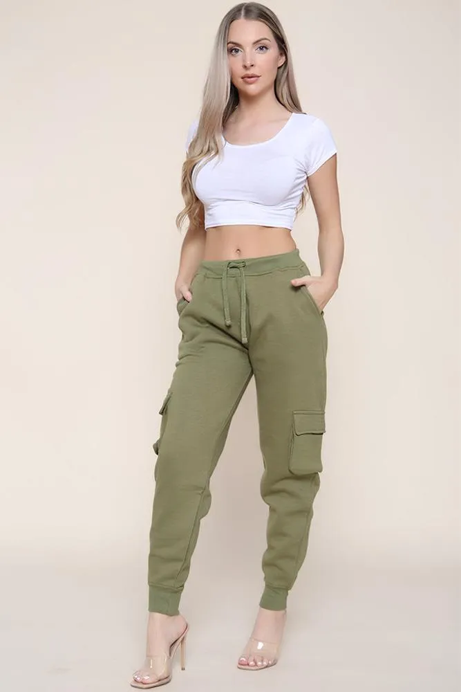 Ladies Fleece Cargo Style Trouser