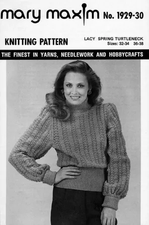 Ladies' Lacy Spring Turtleneck Pattern