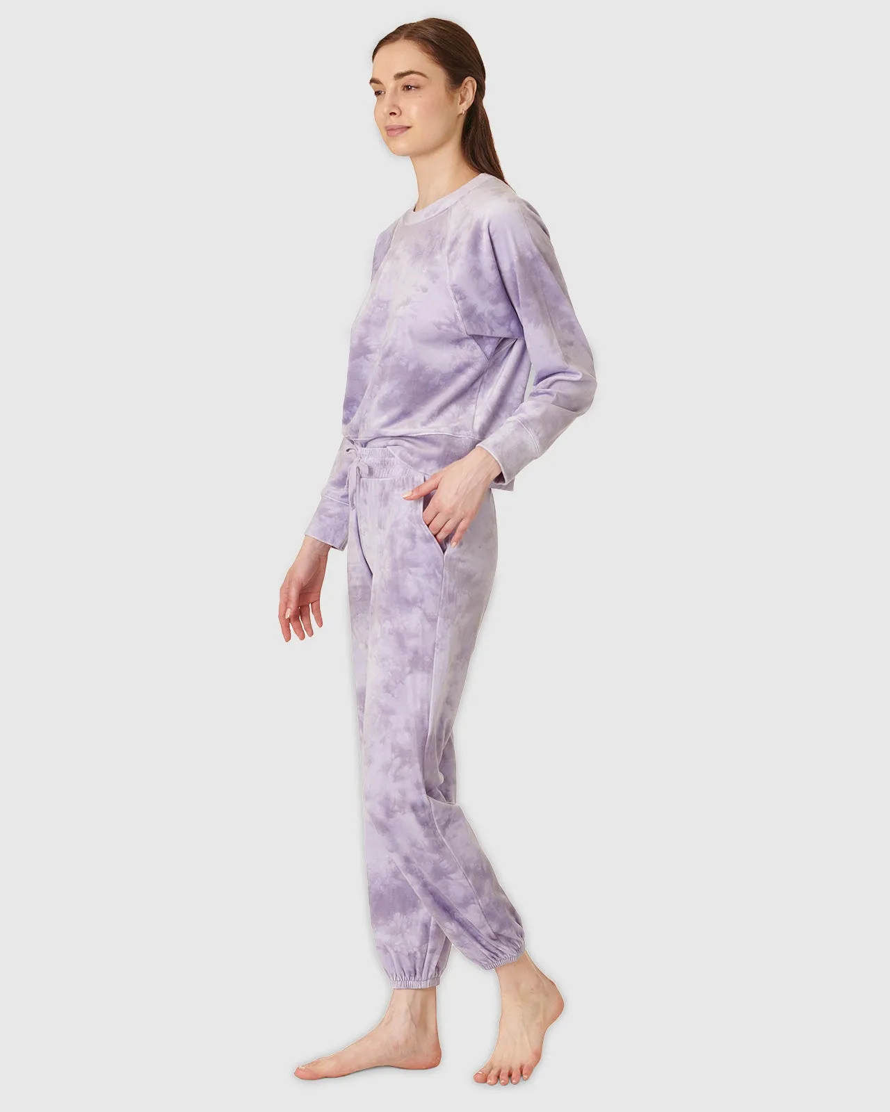 Lavender Tie Dye Lush Velvet PJ Set