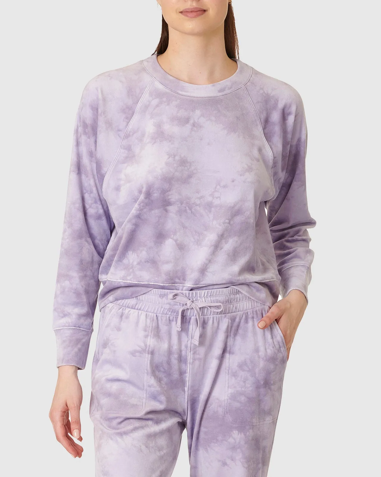 Lavender Tie Dye Lush Velvet PJ Set