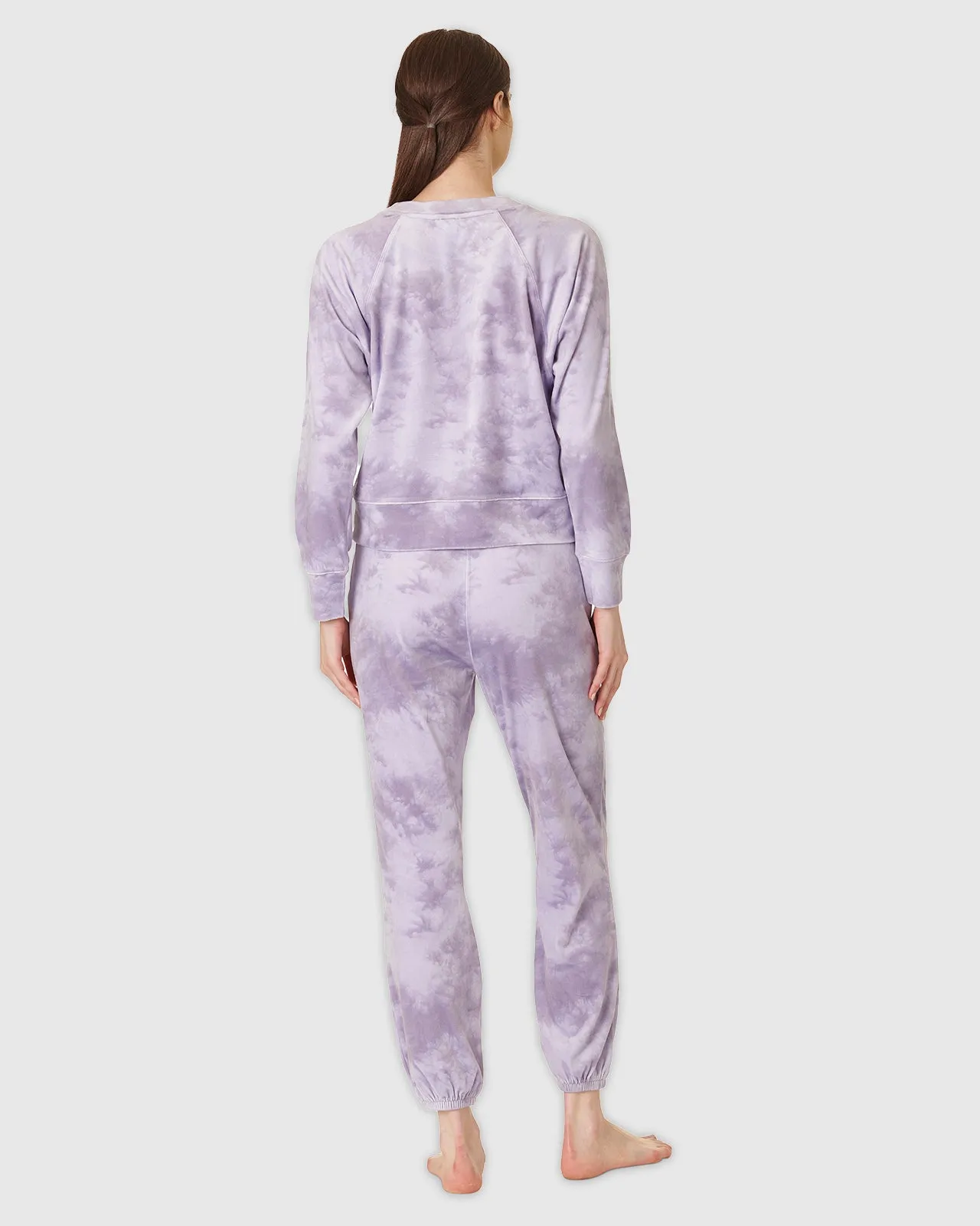 Lavender Tie Dye Lush Velvet PJ Set