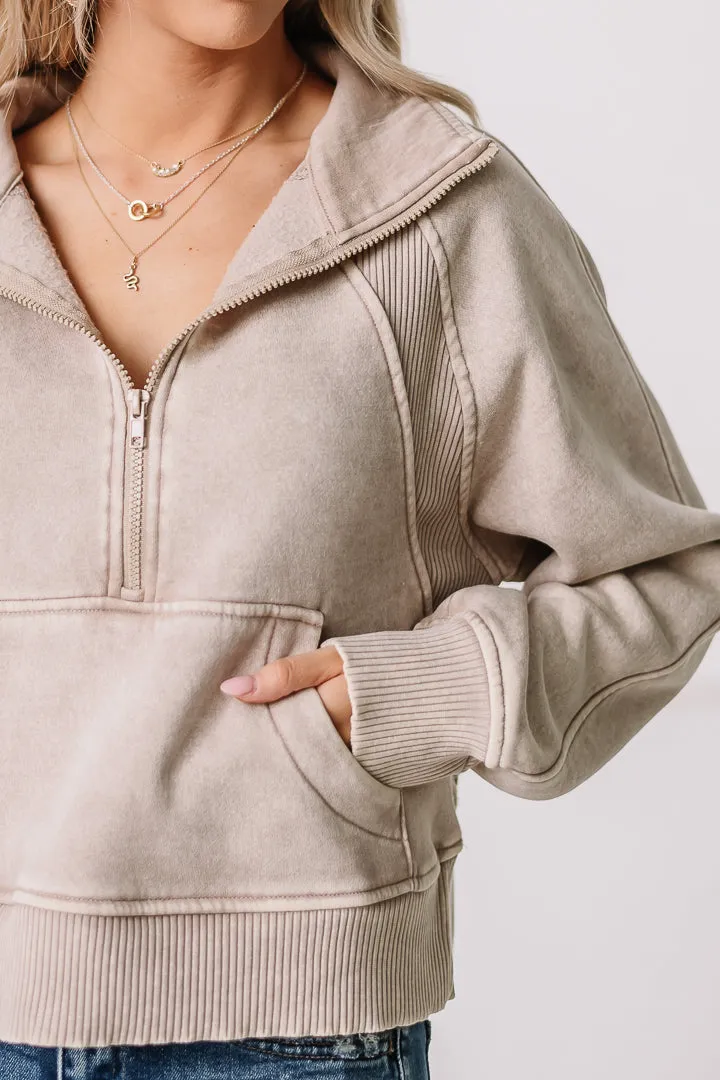 Let's Stay In Pullover | Ash Mocha