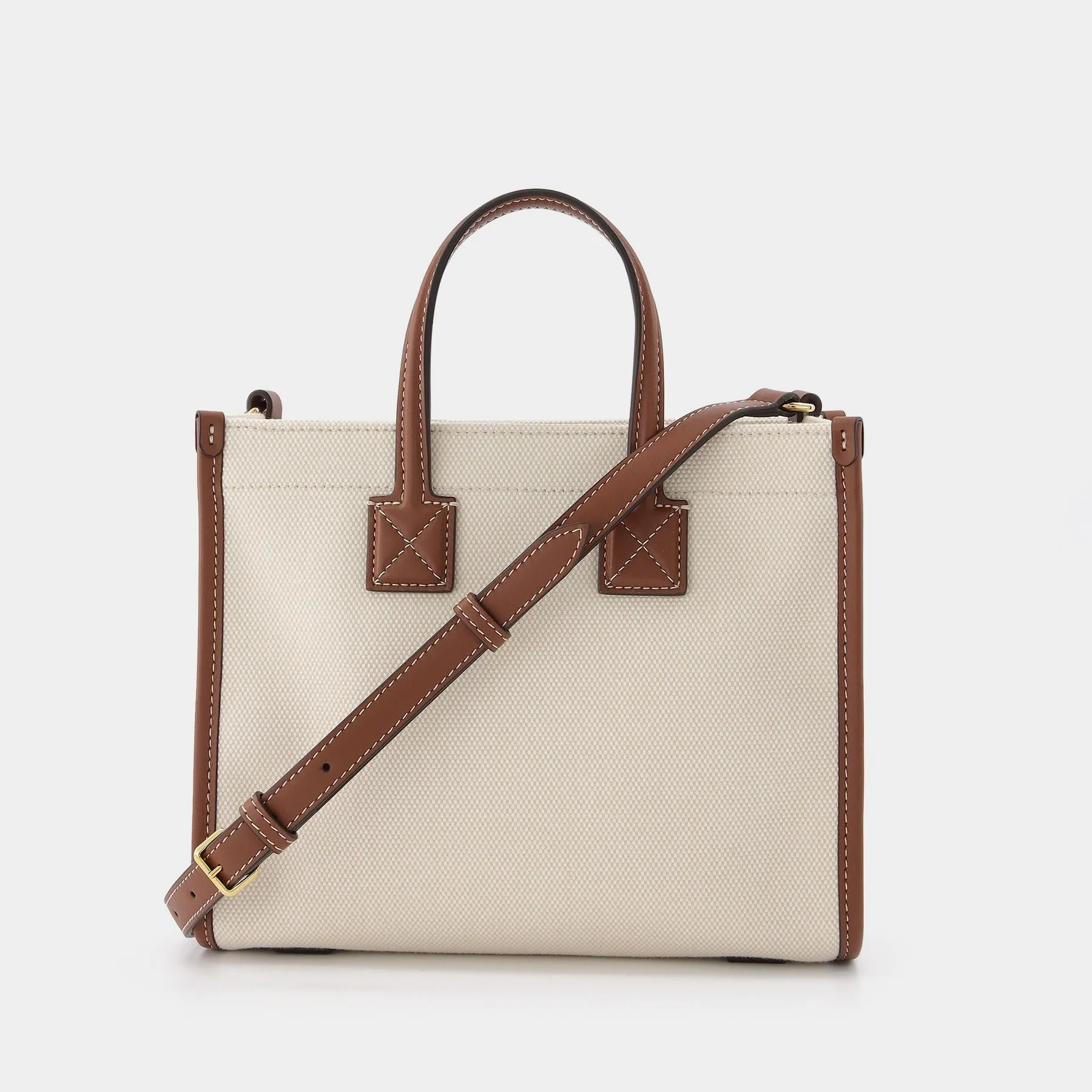 Ll Mn Pocket Dtl Ll6 Tote Bag - Burberry -  Natural/Tan - Cotton