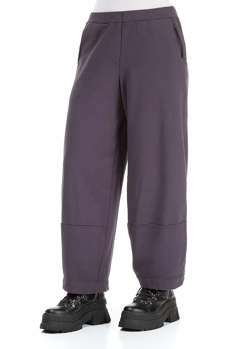 Loose Vintage Violet Cotton Trousers