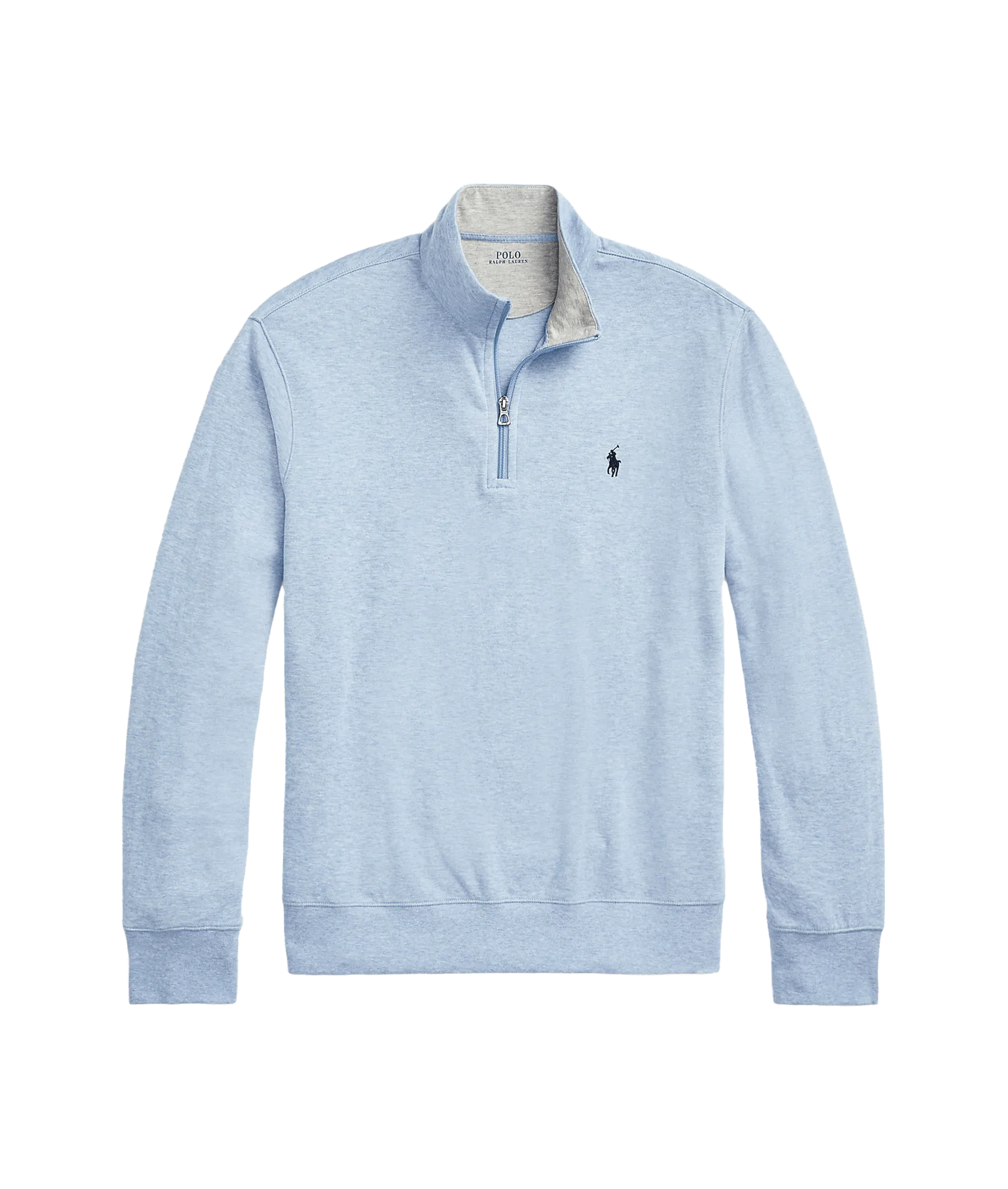 Luxury Jersey Quarter-zip Pullover - Blue