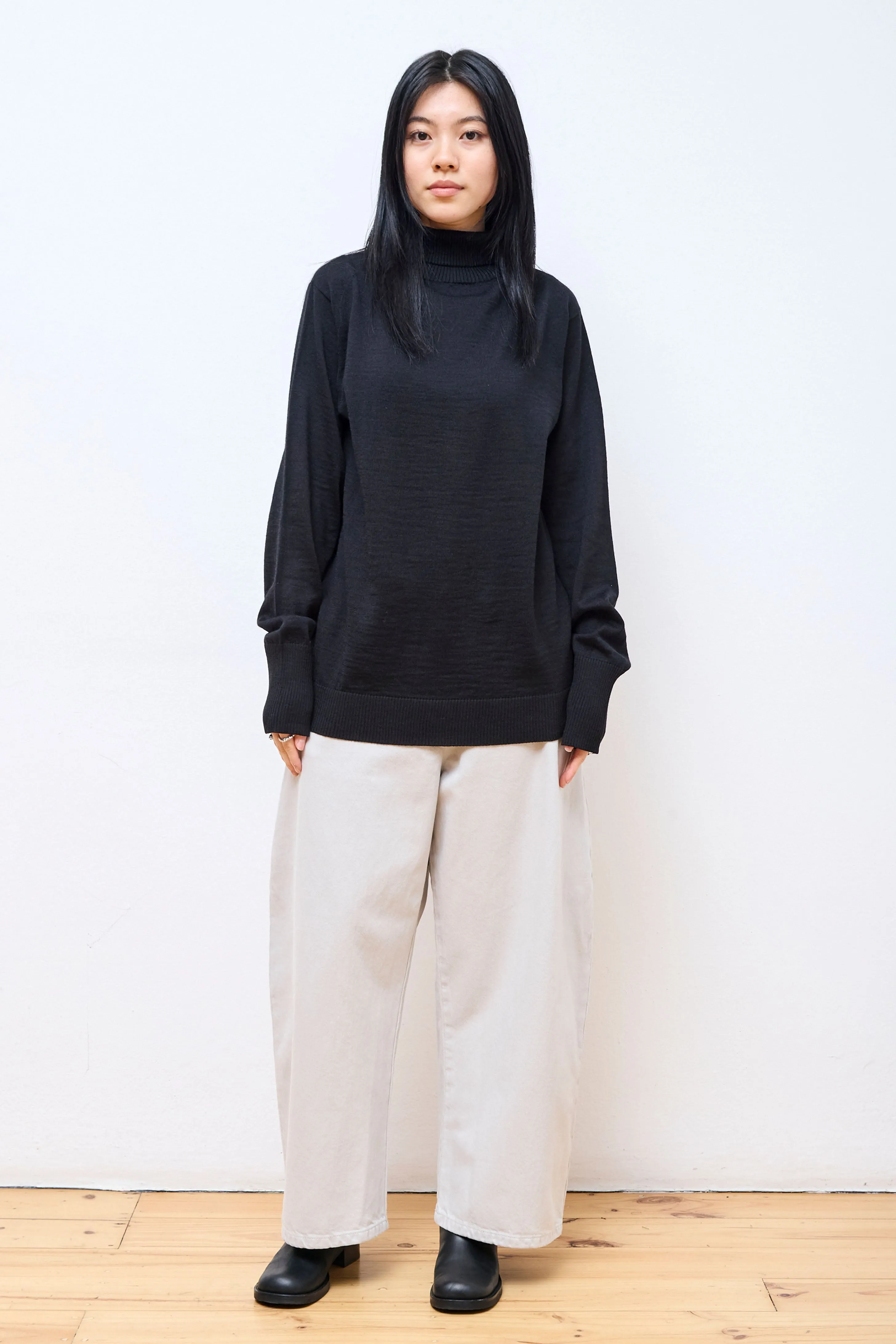 Marine Turtleneck Black