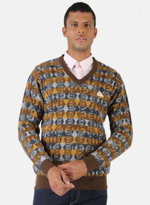 Men Multicolor Solid Pullover