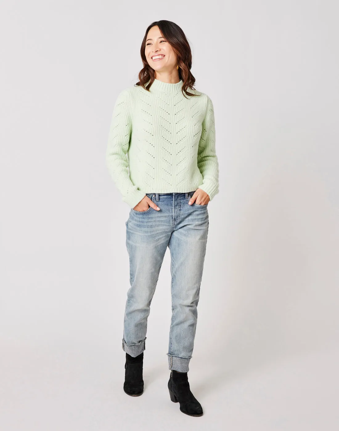 Monroe Sweater: Frost Heather - FINAL SALE