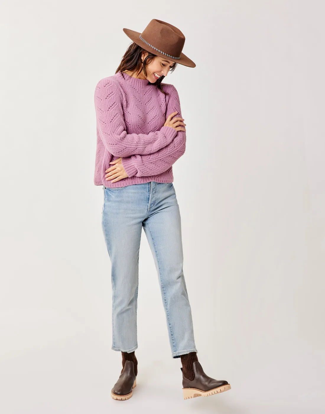 Monroe Sweater: Orchid