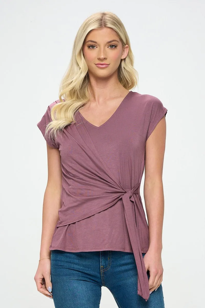 Naomi Knit Wrap Top