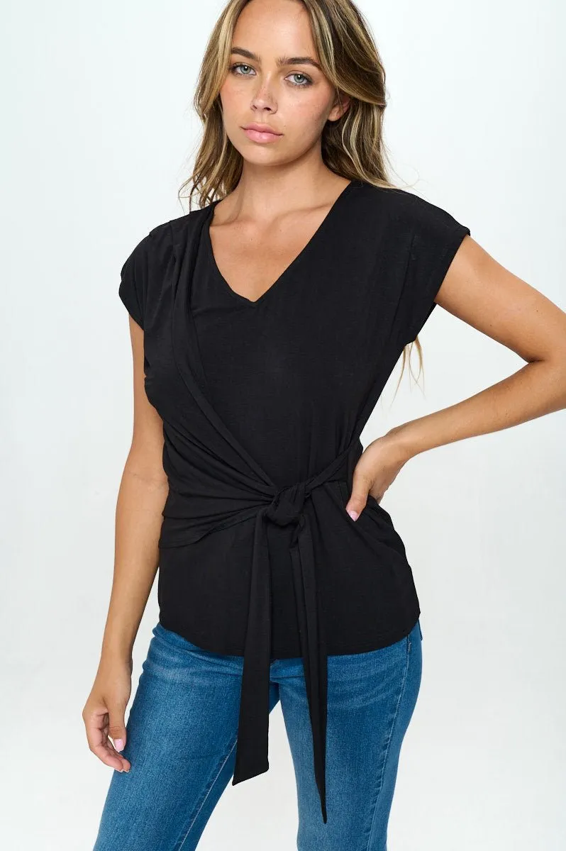 Naomi Knit Wrap Top