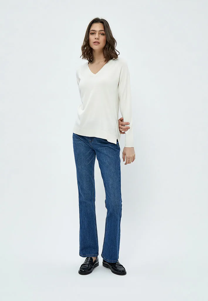 PCTana V Knit Pullover - Cloud Dancer