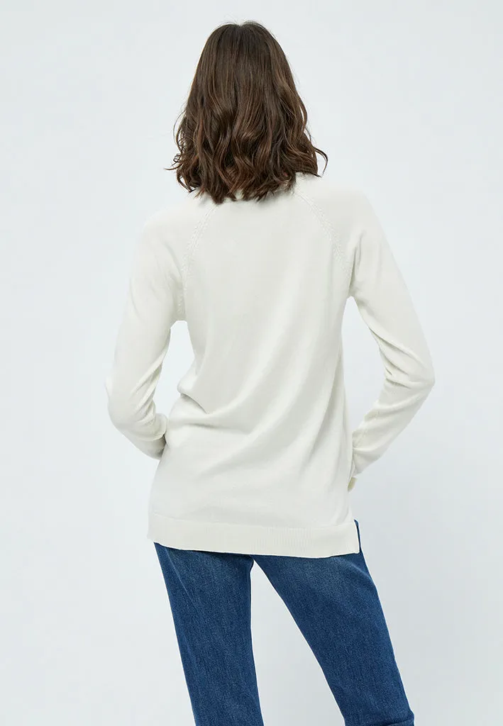 PCTana V Knit Pullover - Cloud Dancer