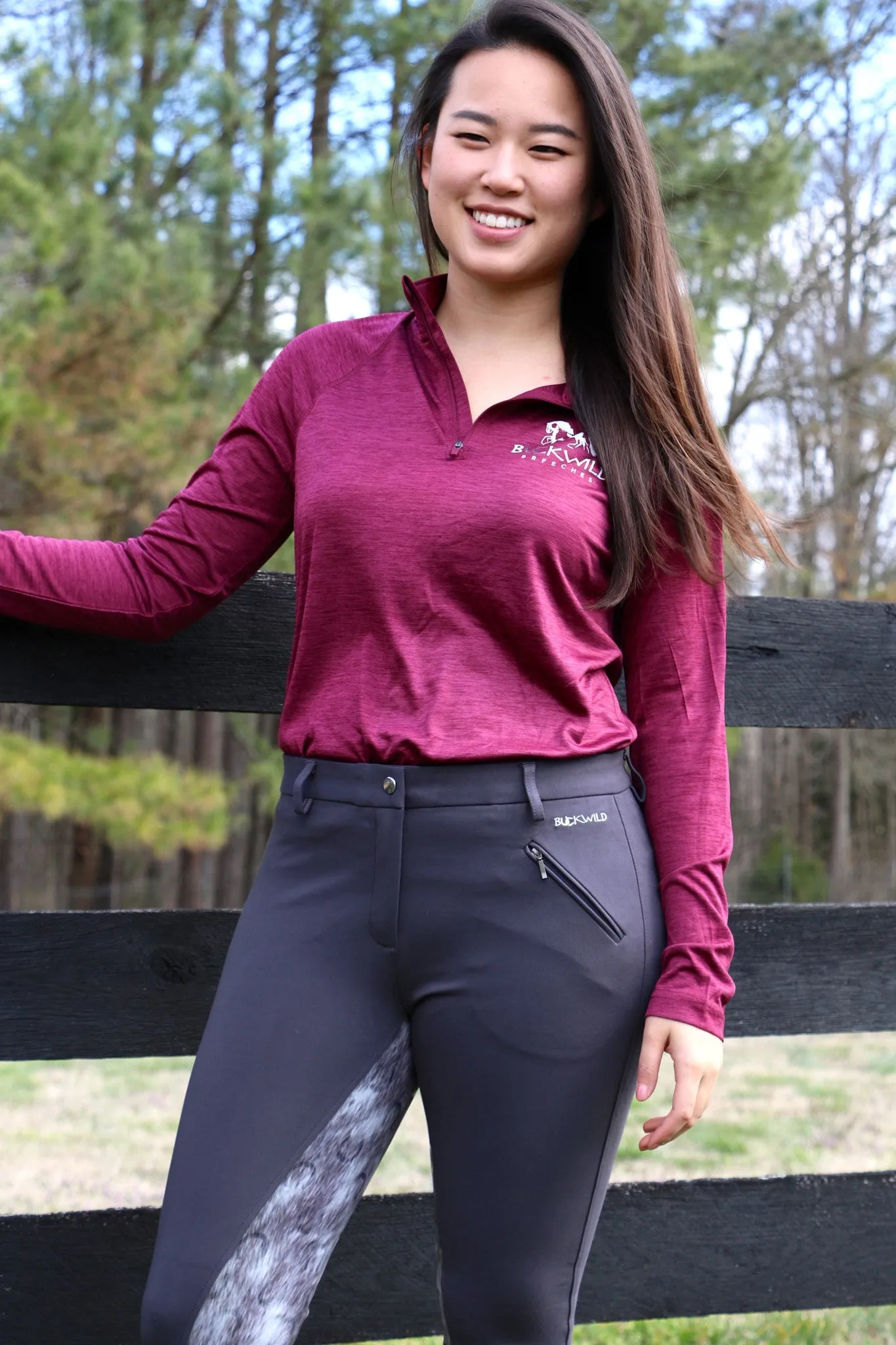 Performance Pull Over | Quarter Zip | 100% Polyester | Maroon