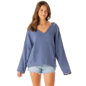 Periwinkle Baja Pullover