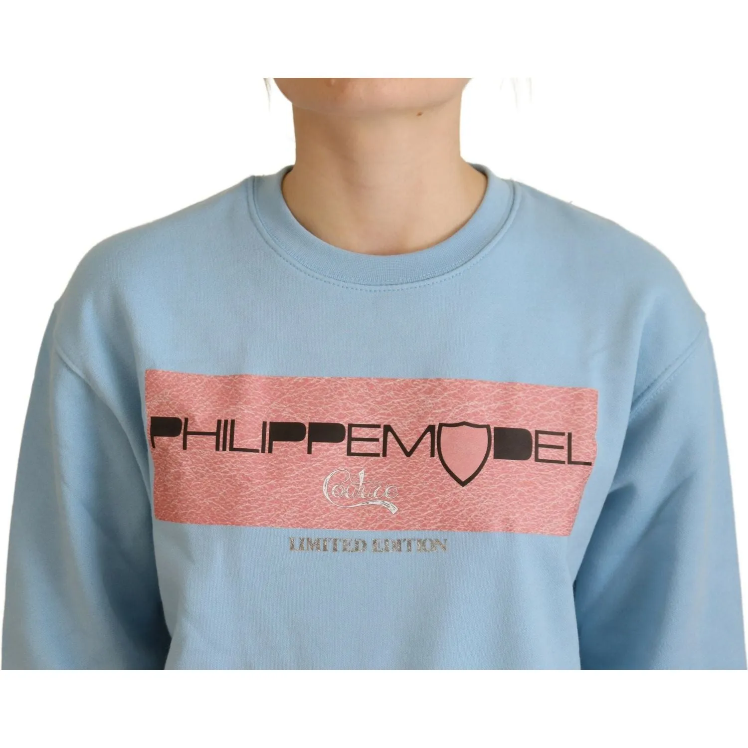 Philippe Model Elegant Light Blue Long Sleeve Sweater