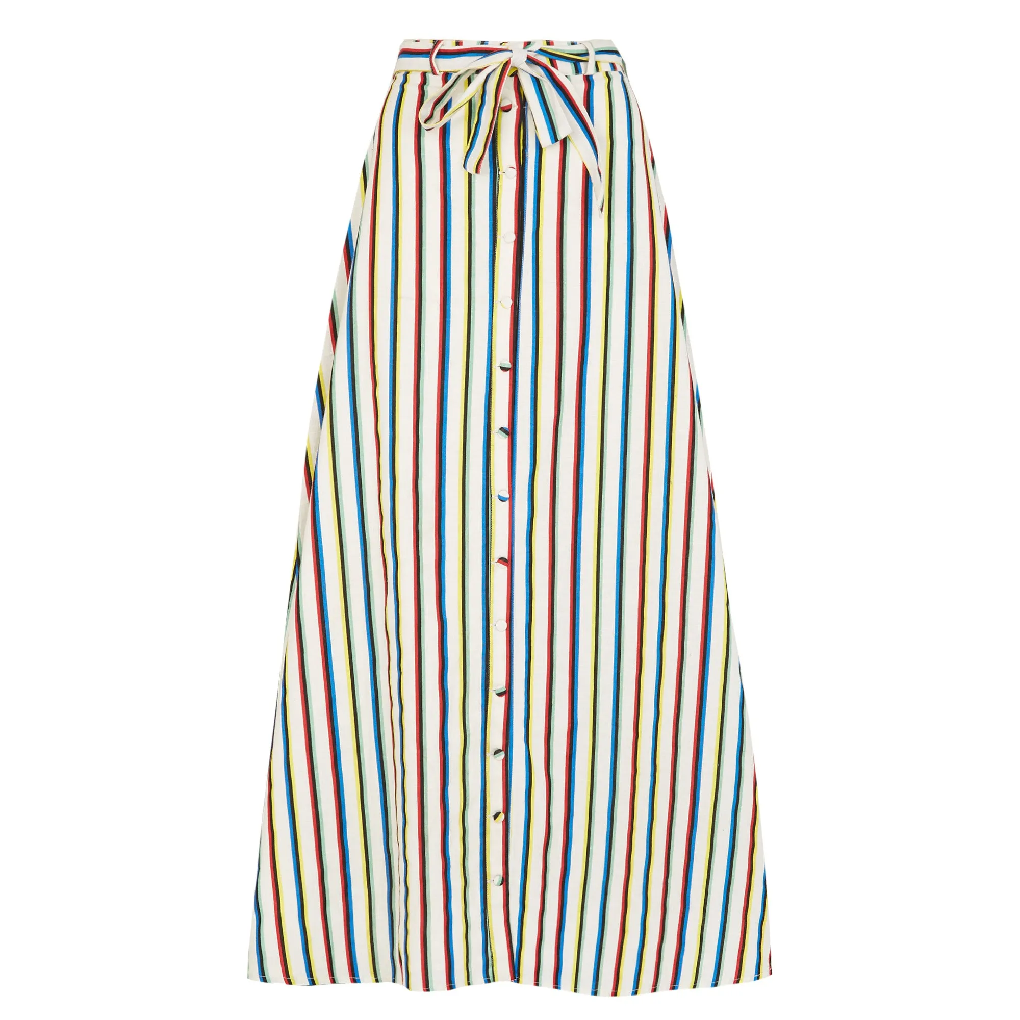 Pia Maxi Skirt Multi Stripe