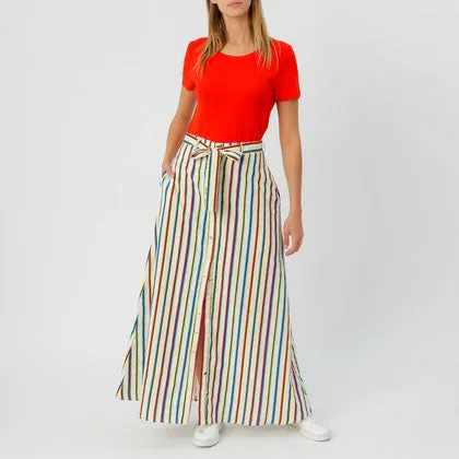 Pia Maxi Skirt Multi Stripe