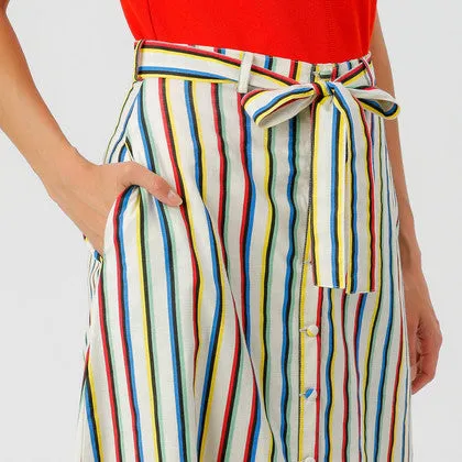 Pia Maxi Skirt Multi Stripe