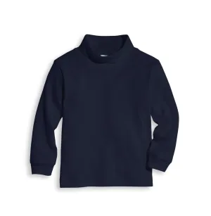 Pima Turtleneck -- Navy