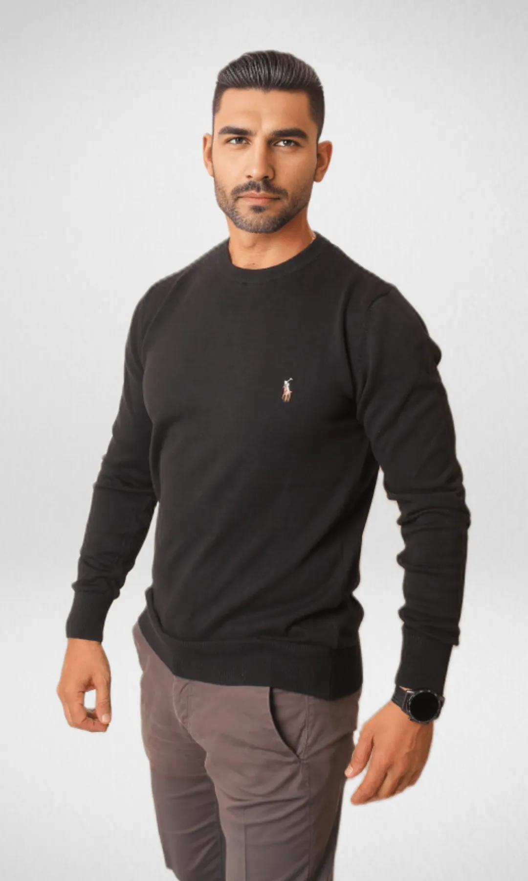 Polo Men Pullover 2023 - Black