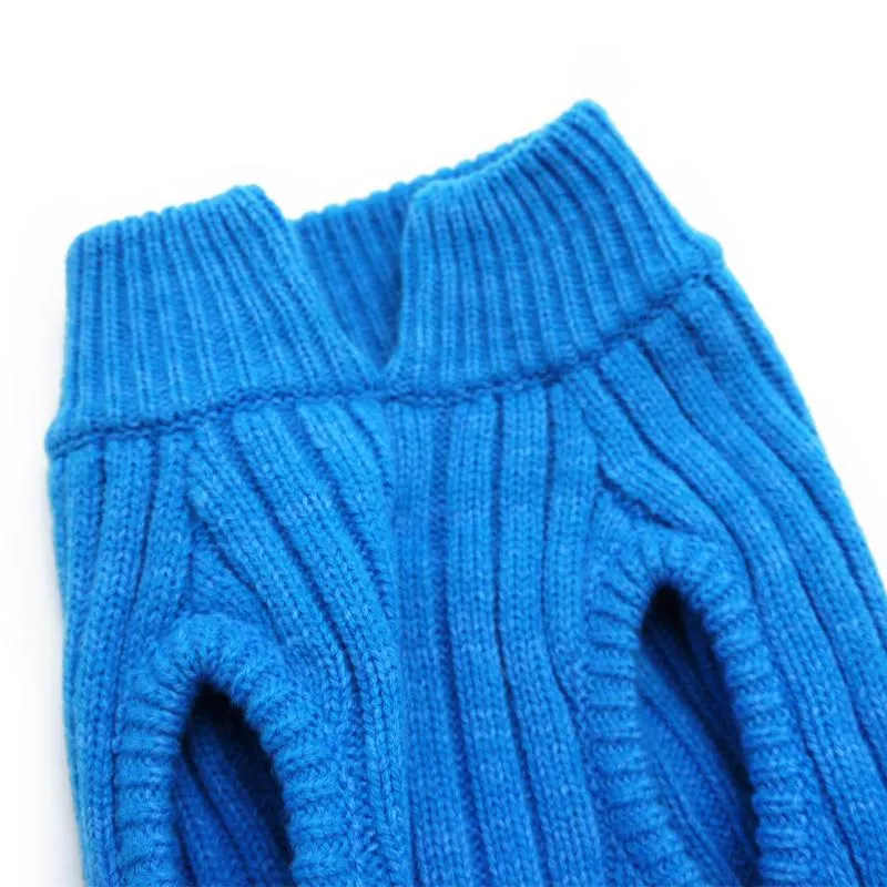 PP Basic Turtleneck Dog Sweater Blue