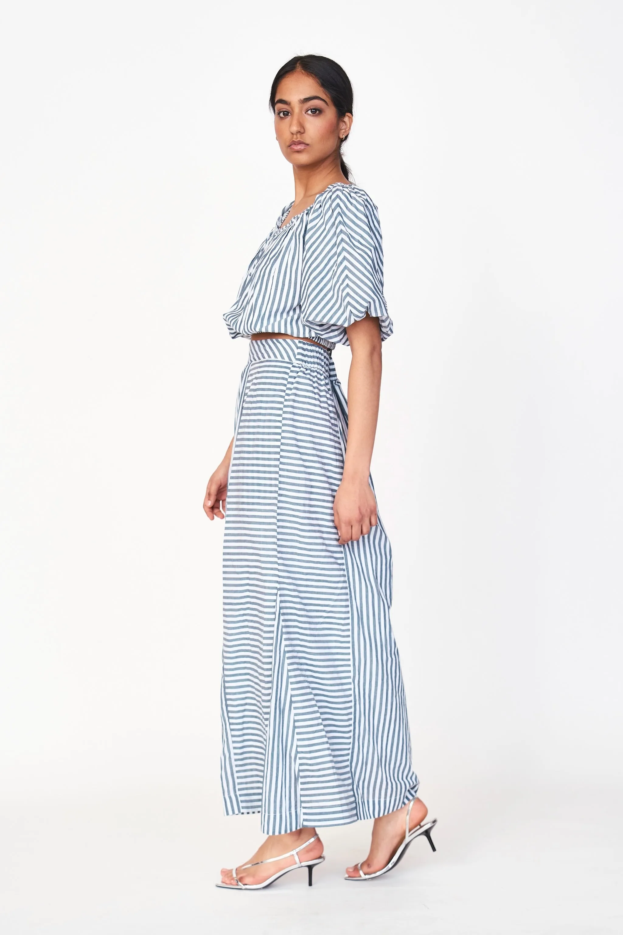 Praiano Skirt in Ocean Stripe