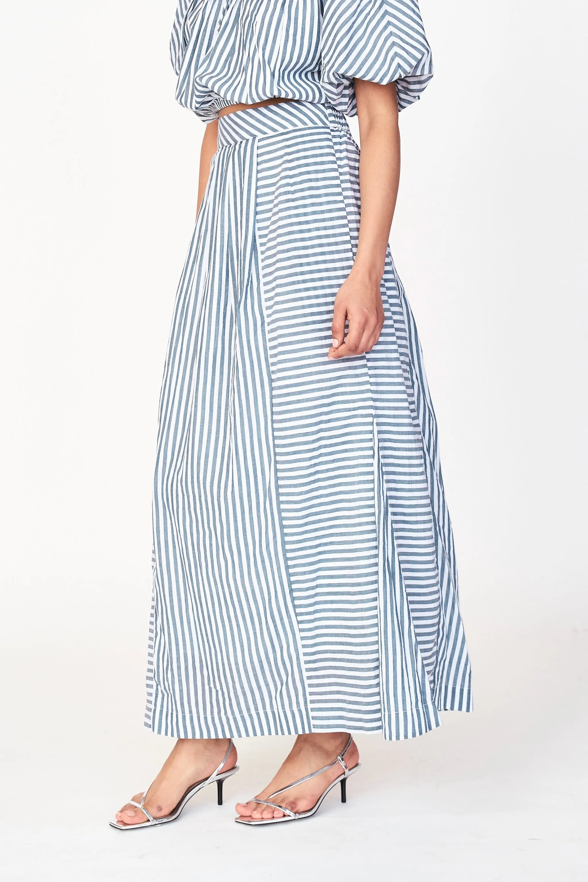 Praiano Skirt in Ocean Stripe