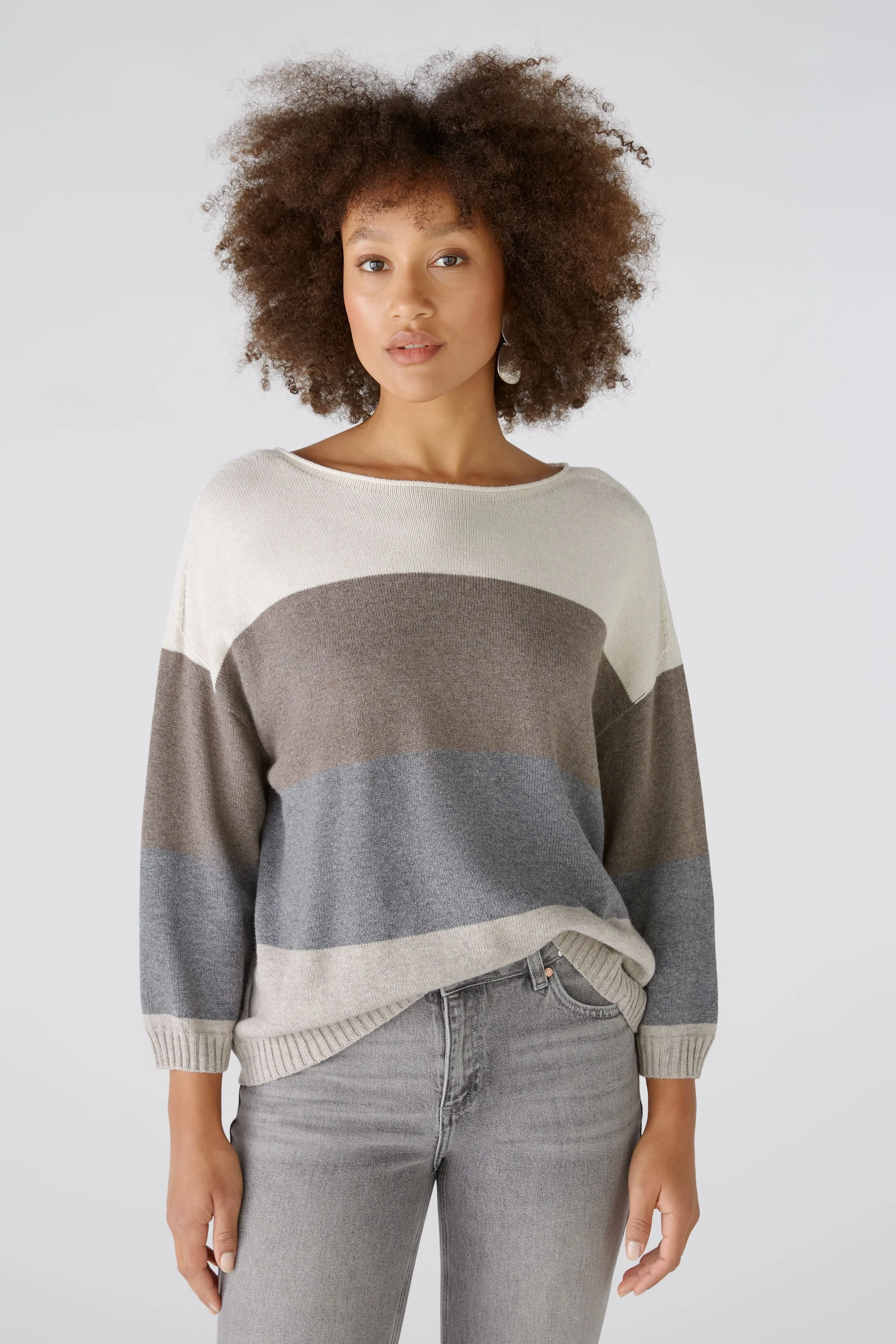 PULLOVER MIT BAUMWOLLE UND VISKOSE-OUI