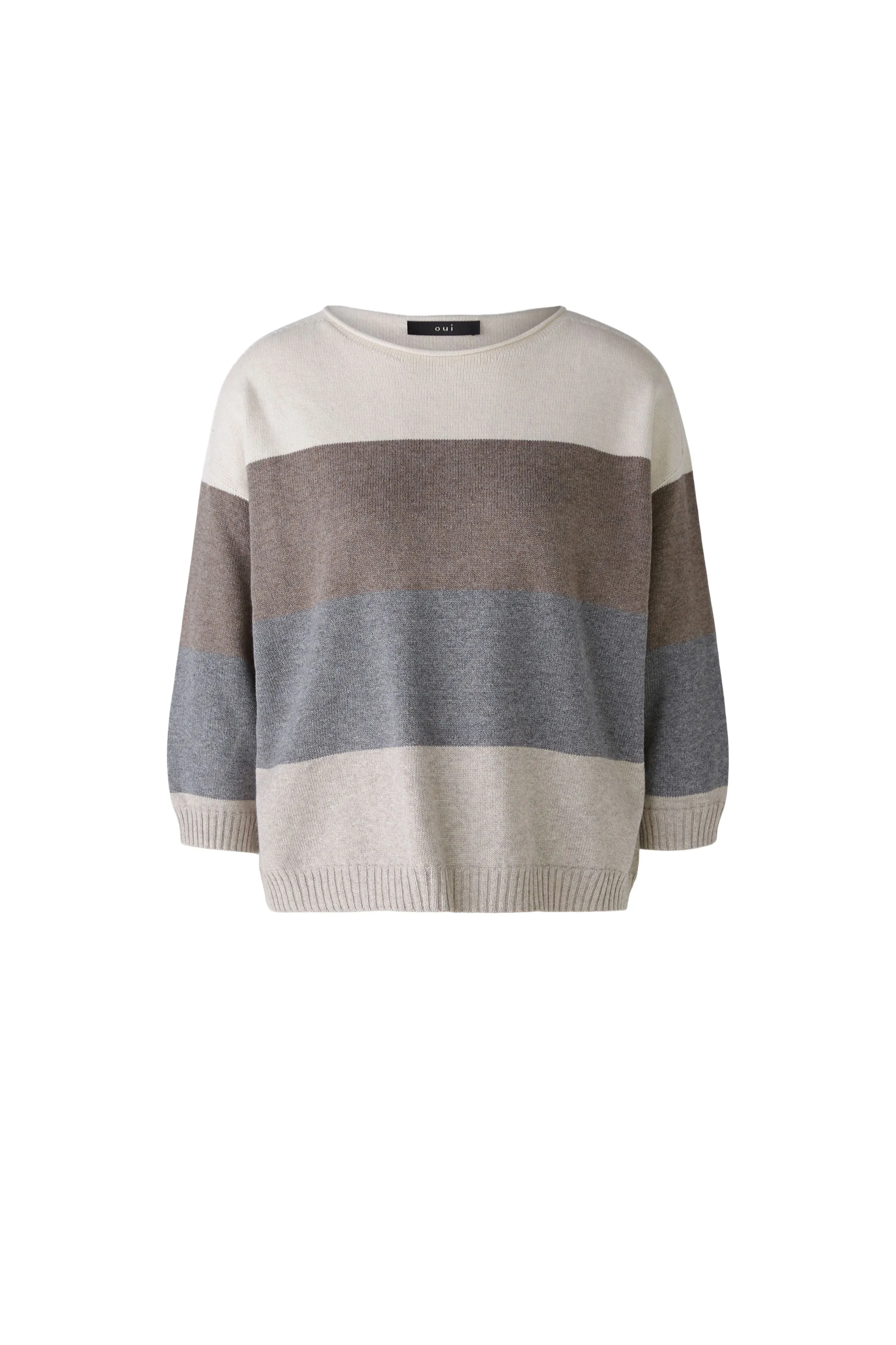 PULLOVER MIT BAUMWOLLE UND VISKOSE-OUI