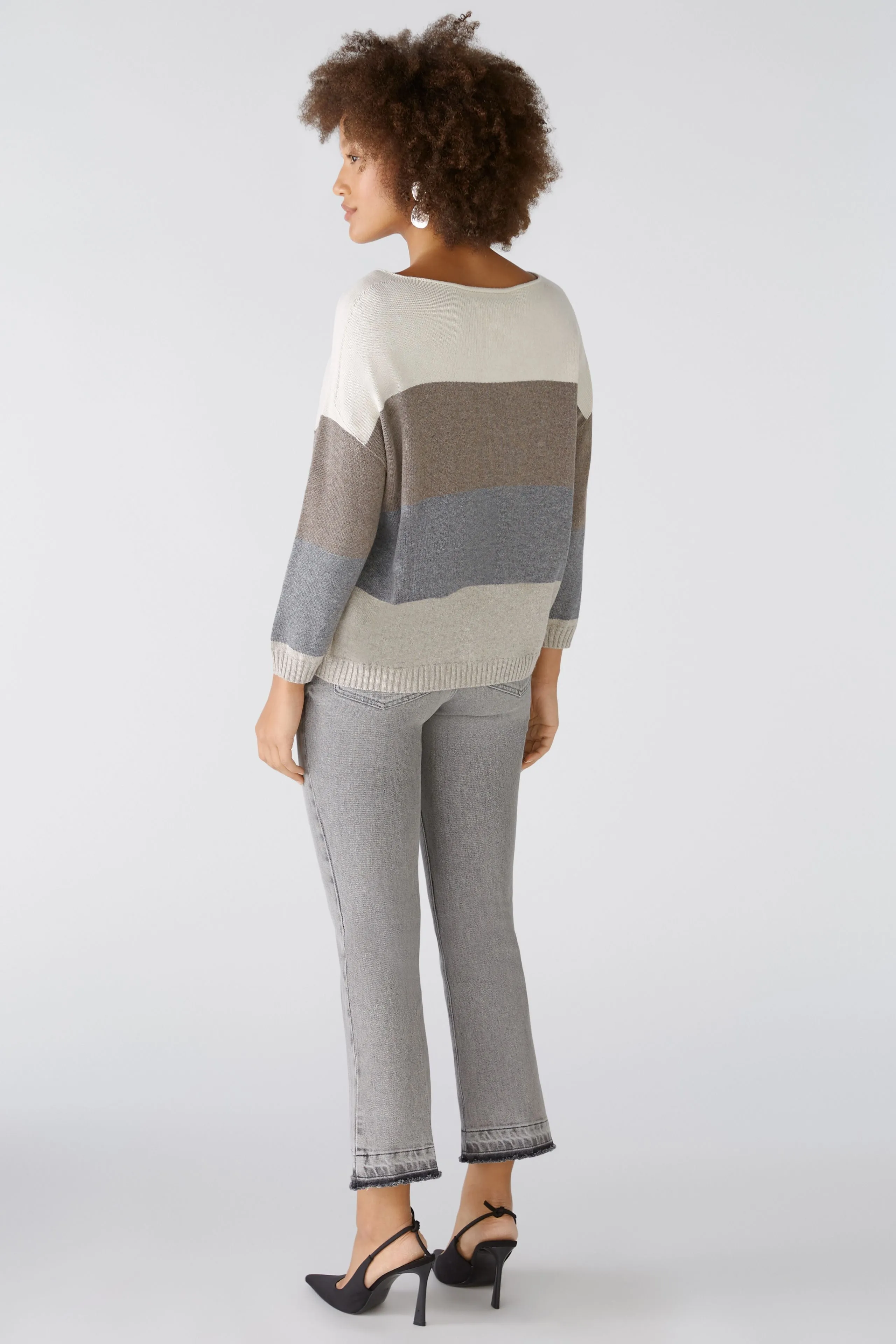 PULLOVER MIT BAUMWOLLE UND VISKOSE-OUI