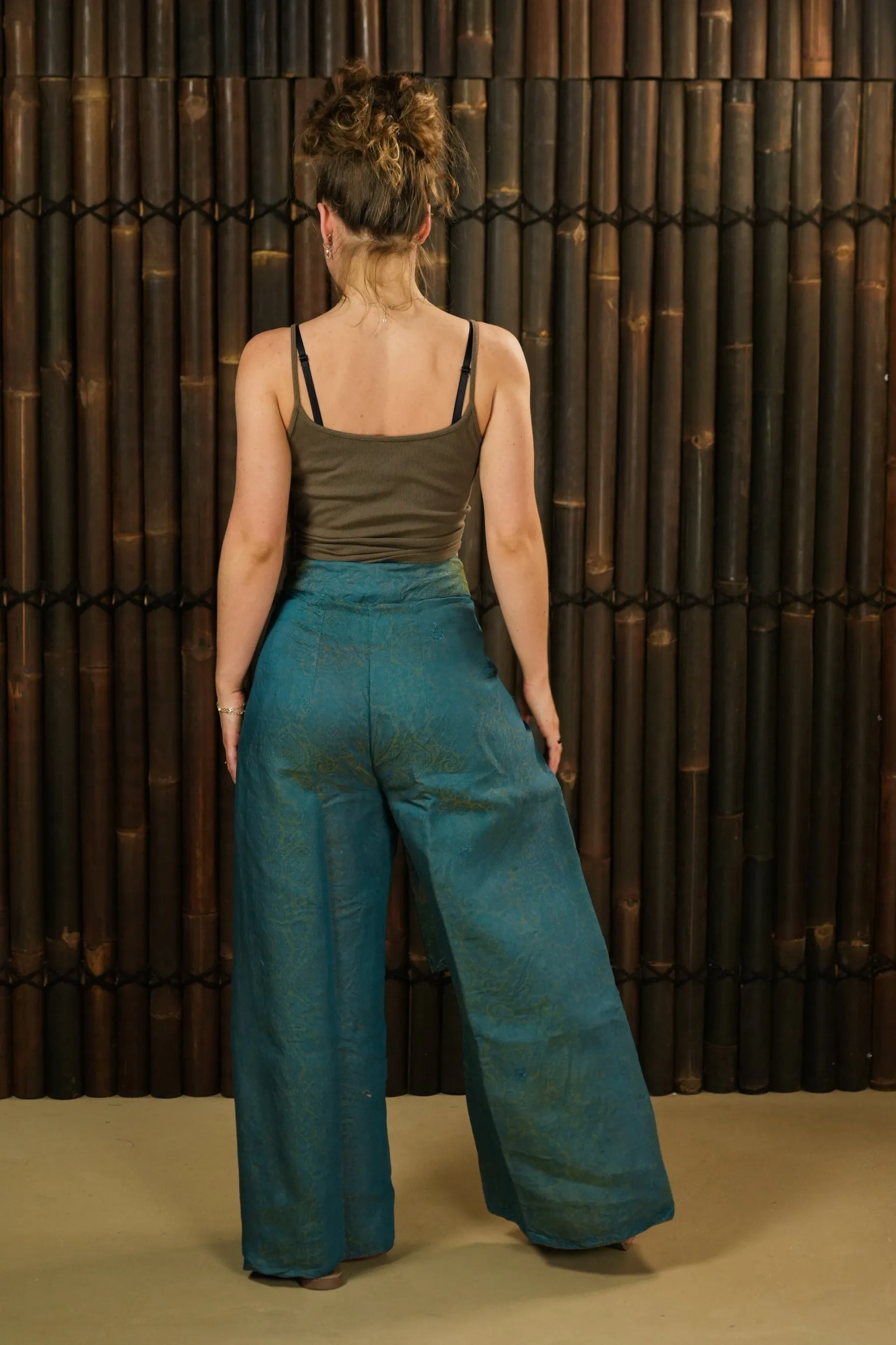 Reversible Wrap Trousers 'Kaizen' Long - with imperfection