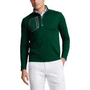 RLX Ralph Lauren Driver Luxury Jersey Golf Pullover - Hunt Club Green