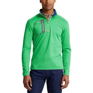 RLX Ralph Lauren Driver Luxury Jersey Pullover - Vineyard Green