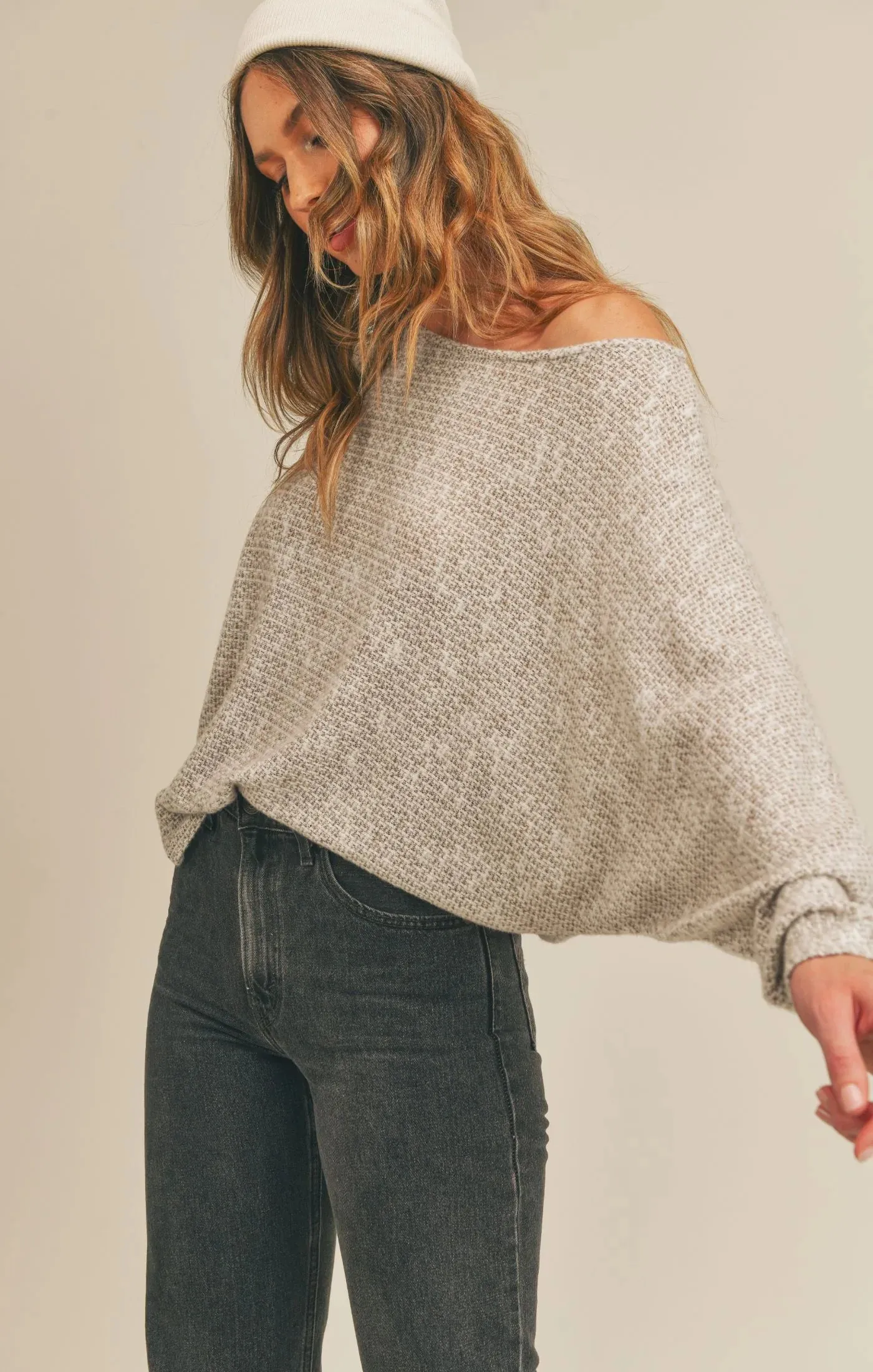 Sadie & Sage Billie Dolman Sweater Top