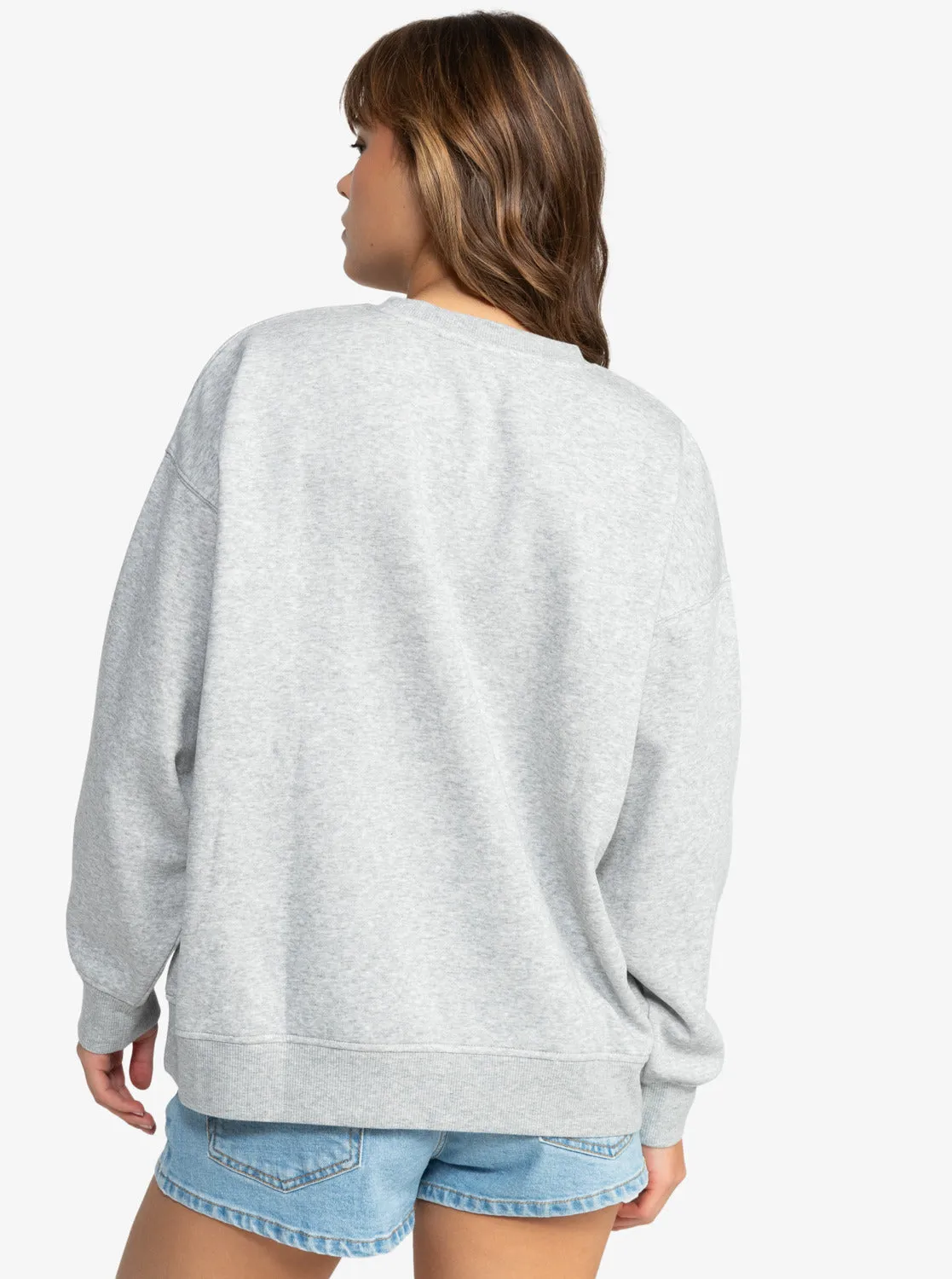 Salty Morning Hike Crew Neck Sweatshirt - Heritage Heather