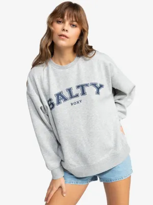 Salty Morning Hike Crew Neck Sweatshirt - Heritage Heather