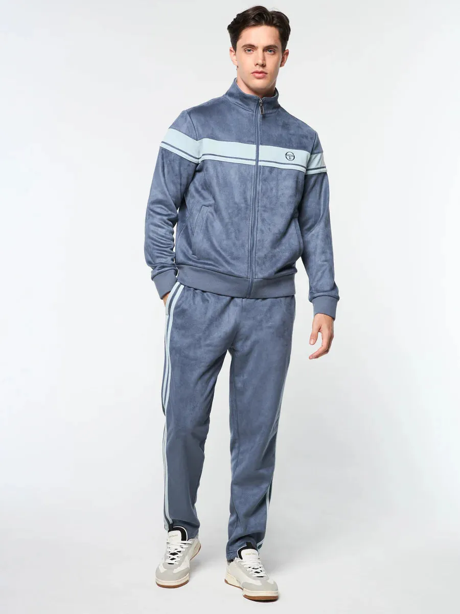 Sergio Tacchini Velour Damarindo Track Jacket - Grisaille