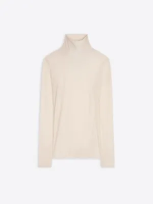 Sheer turtleneck tee