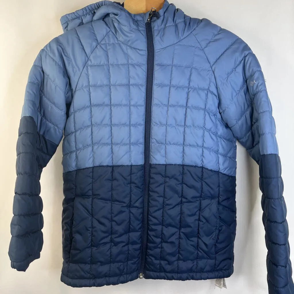 Size 10-12: Columbia Blue Quilted Puffy Hooded Coat