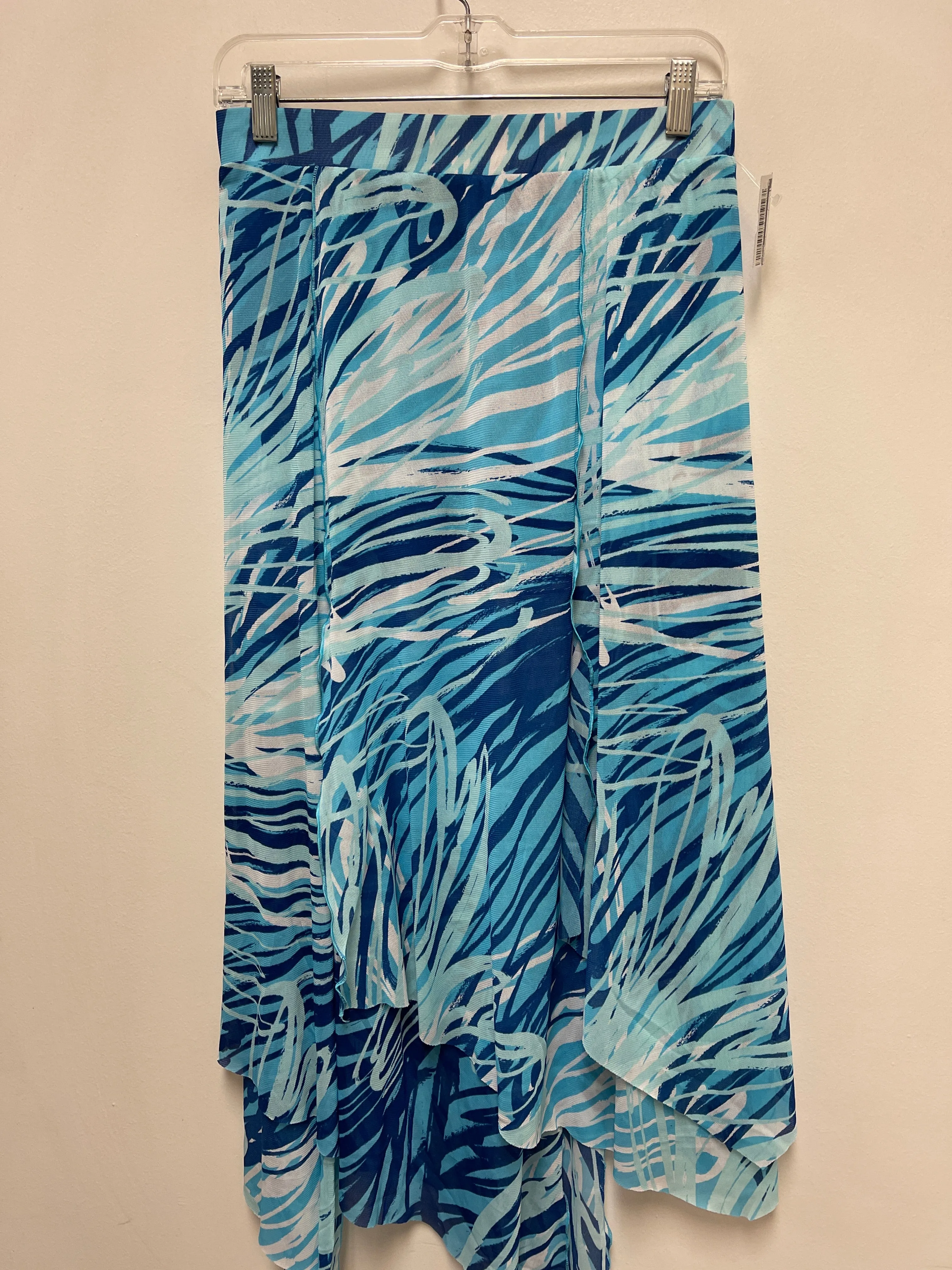 Skirt Maxi By Chicos In Blue & White, Size: 4