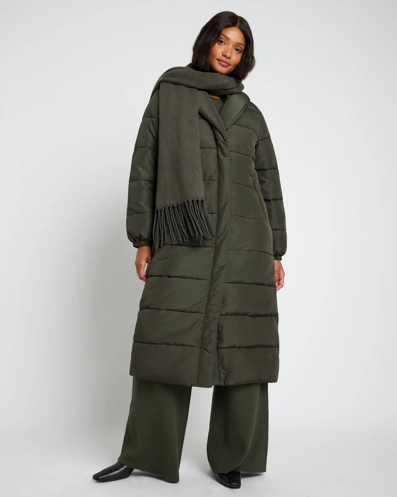 Splendid x @Cellajaneblog Long Puffer Coat